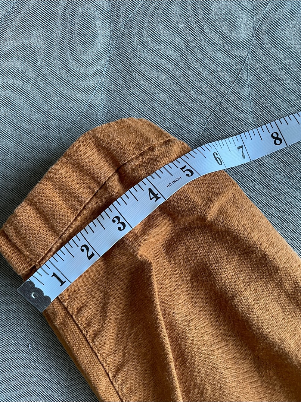Old Navy Rust Orange Drawstring Linen-blend Joggers - Picture 8 of 9